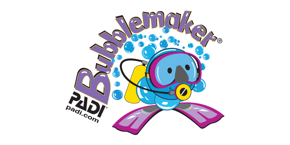 PADI Bubble maker Logo