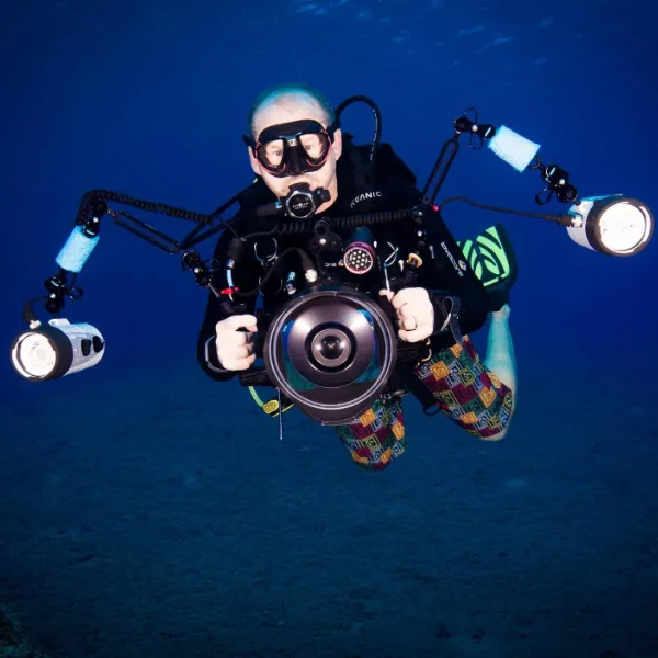 Stephen Wolborsky under water